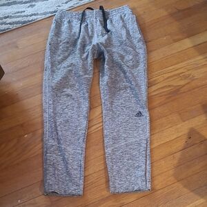 Adidas Gray Jogger Pants, Sz Lg